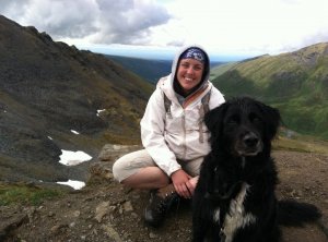 Person with Dog Hiking